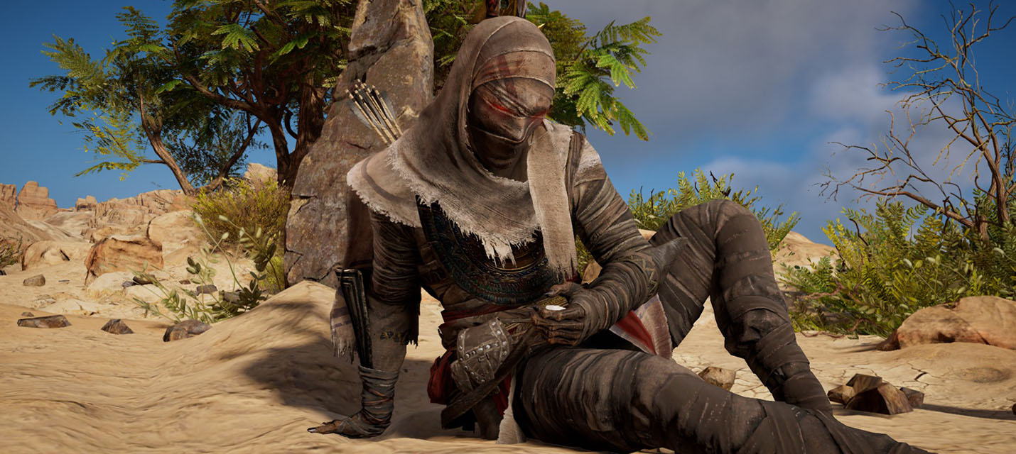 Одно из следующих обновлений позволит менять внешность Байека в Assassin’s Creed: Origins