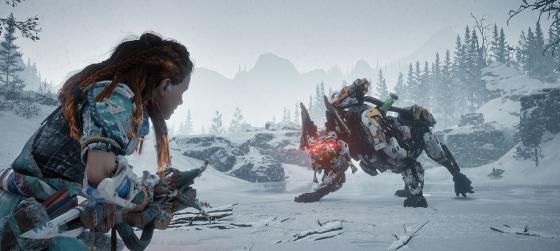 Сражение со Скорчером на новых кадрах Horizon Zero Dawn: The Frozen Wilds
