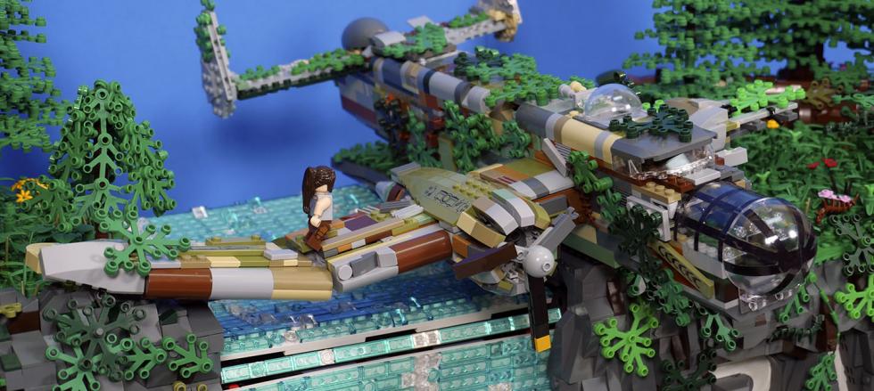 Фанат создал диораму Tomb Raider с помощью Lego