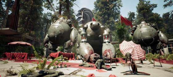 Новый трейлер Atomic Heart, клюквенного шутера в безумных декорациях