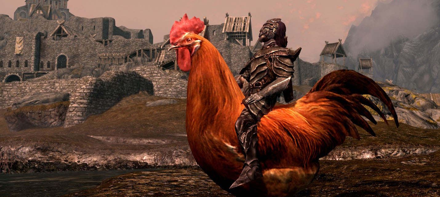 Вы, возможно, не знали, но в TESV: Skyrim можно оседлать гигантского петуха