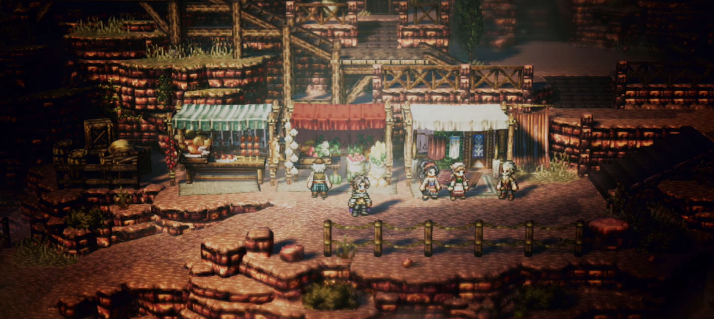 8 минут нового геймплея Project Octopath Traveler