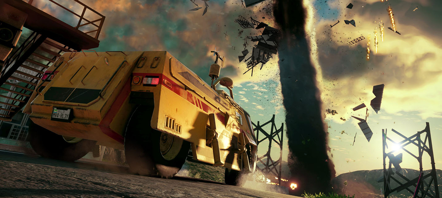 Разрушительная мощь торнадо в новом геймплее Just Cause 4