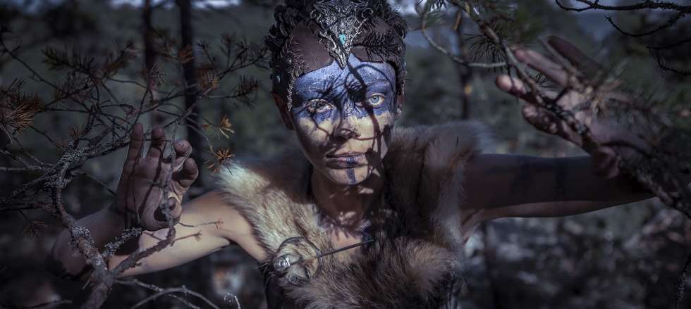 Прекрасная Анна Молева в образе Сенуи из Hellblade: Senua’s Sacrifice