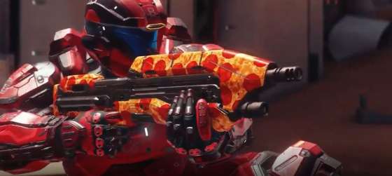 Разработчики Halo отблагодарили фанатов за пиццы бесплатным скином