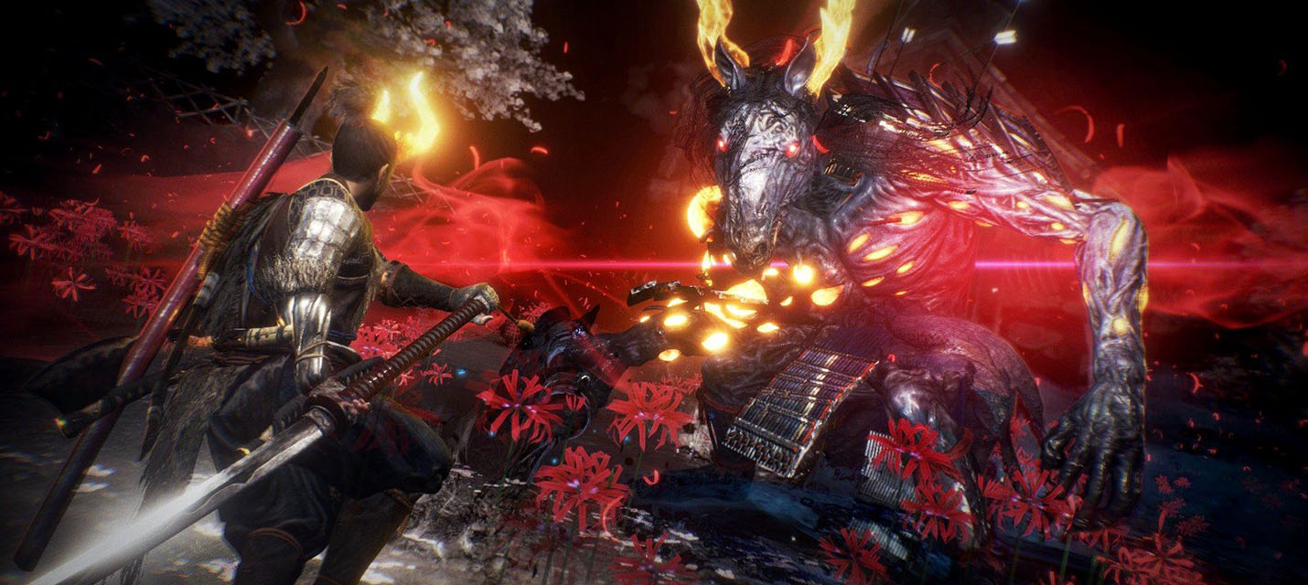 10 минут сражений с боссом в кооперативном режиме NiOh 2