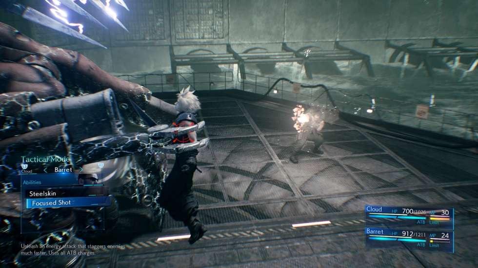 Множество геймплейных кадров ремейка Final Fantasy VII на новых скринш
