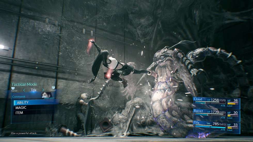 Множество геймплейных кадров ремейка Final Fantasy VII на новых скринш