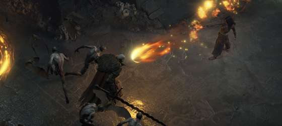 Сражение с мировым боссом в новом геймплее Diablo IV