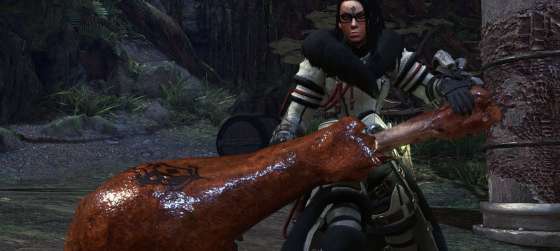 В Monster Hunter: World можно использовать гигантский жареный окорок в качестве оружия