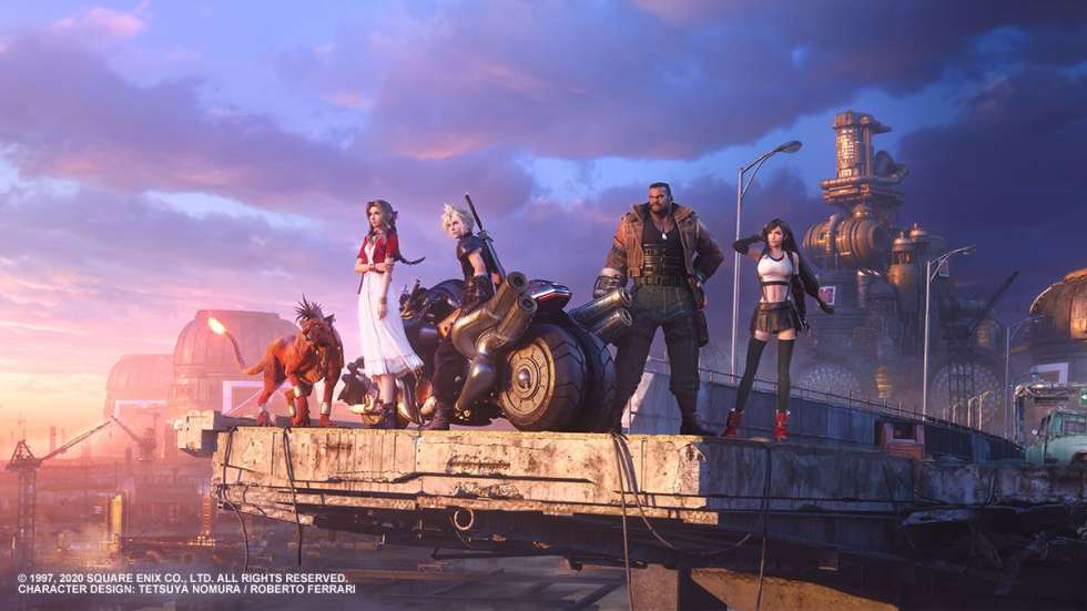Главные герои ремейка Final Fantasy VII на новом рекламном постере