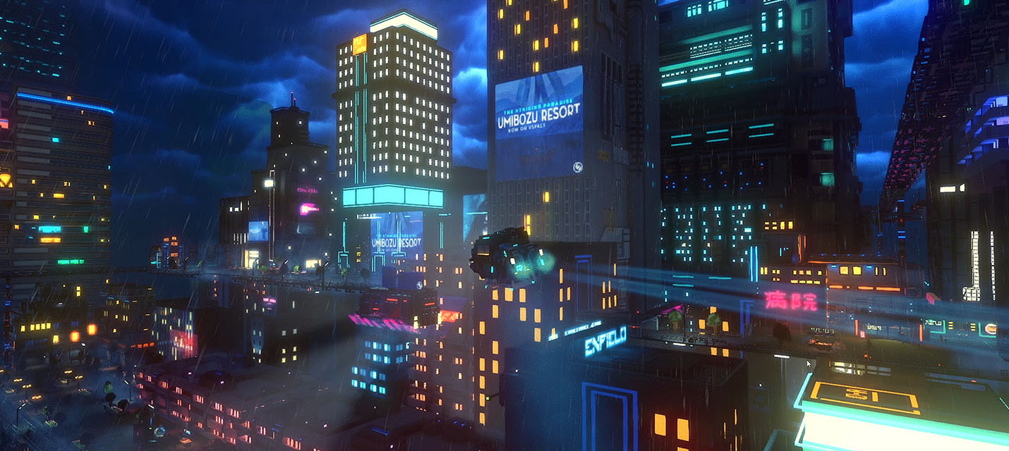 Cloudpunk, симулятор киберпанк-курьера, выйдет 23 Апреля на PC