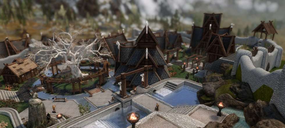 Новый набор текстур для The Elder Scrolls V: Skyrim Special Edition обновляет Вайтран