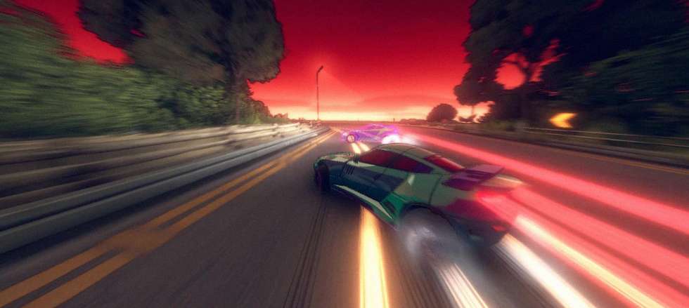 В Steam вышел бесплатных пролог стильной гоночной аркады Inertial Drift: Sunset Prologue