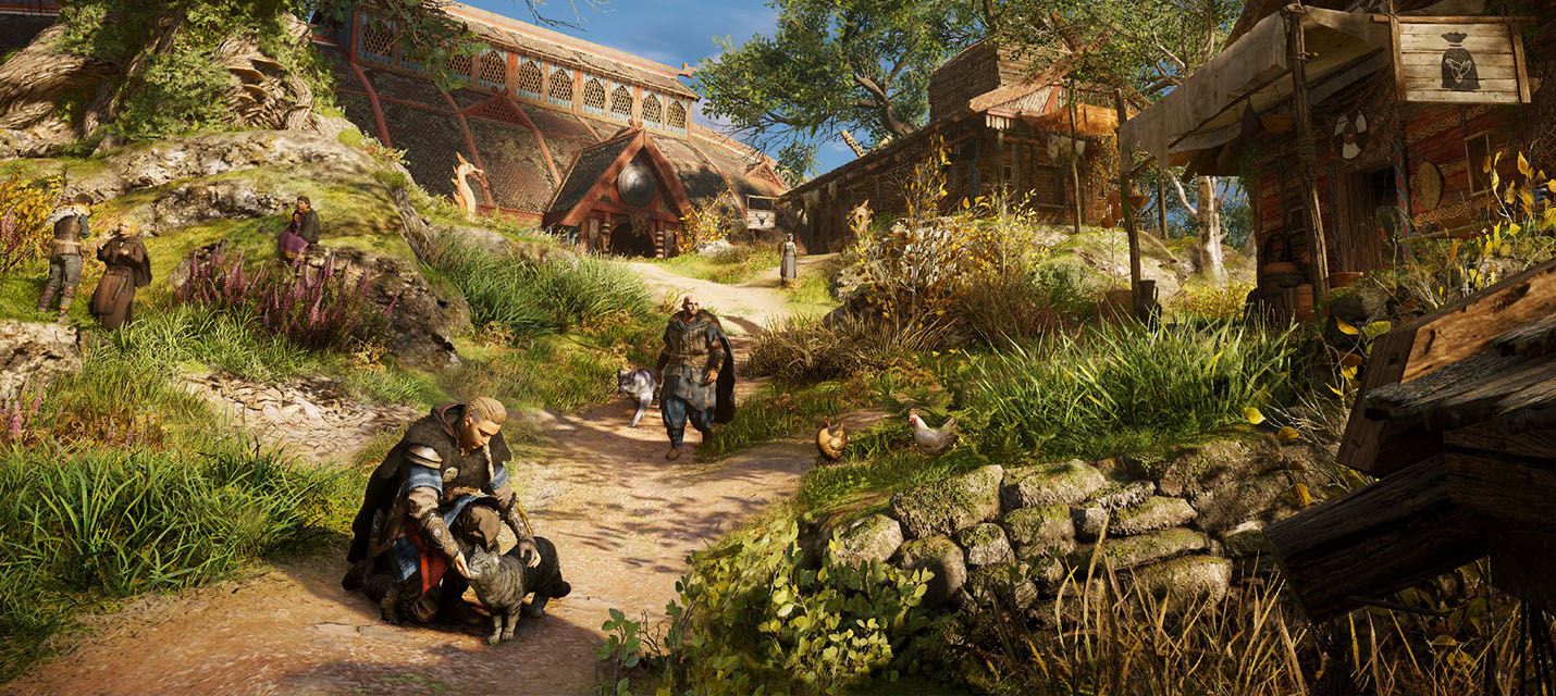 В Assassin's Creed: Valhalla можно приручать не только кошек, но и собак