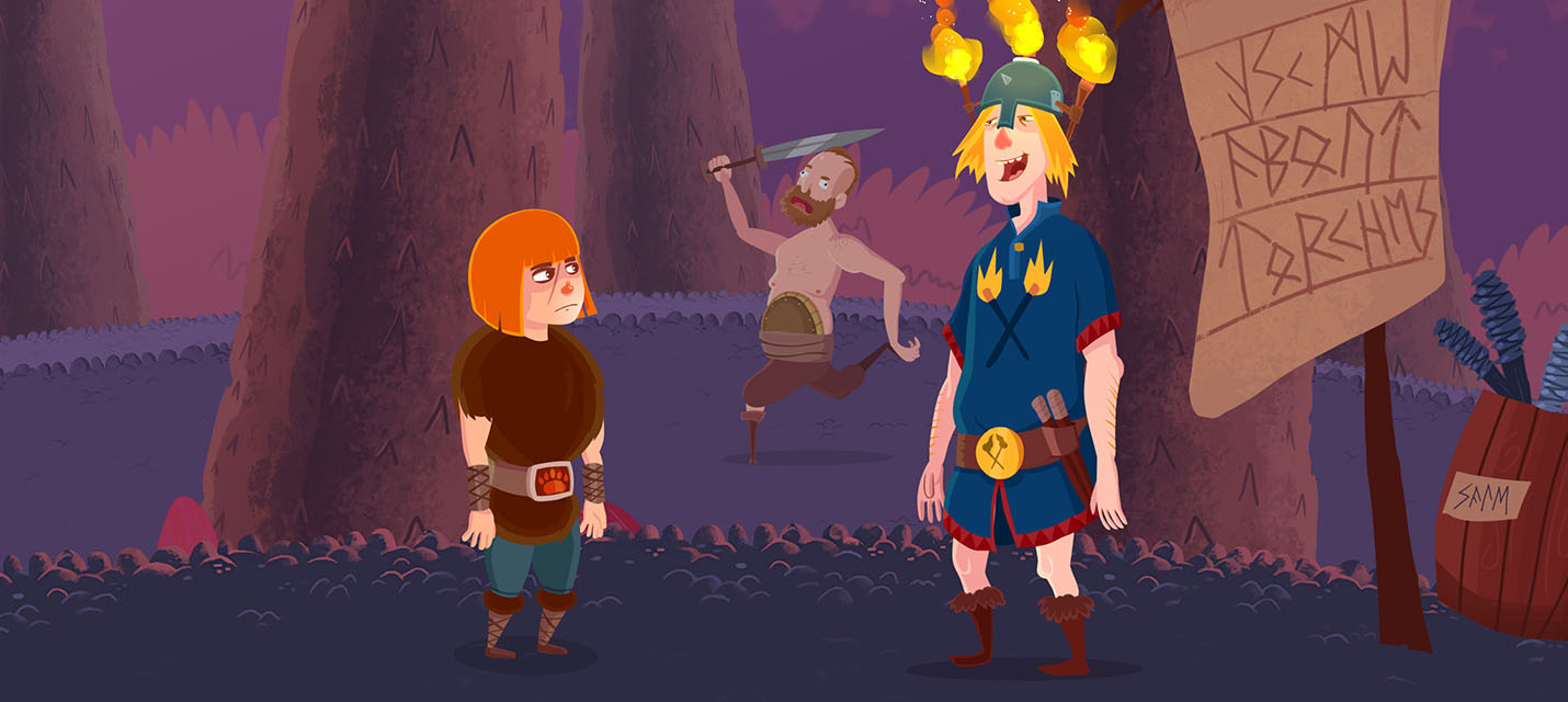 Первые 20 минут платформера-головоломки Helheim Hassle