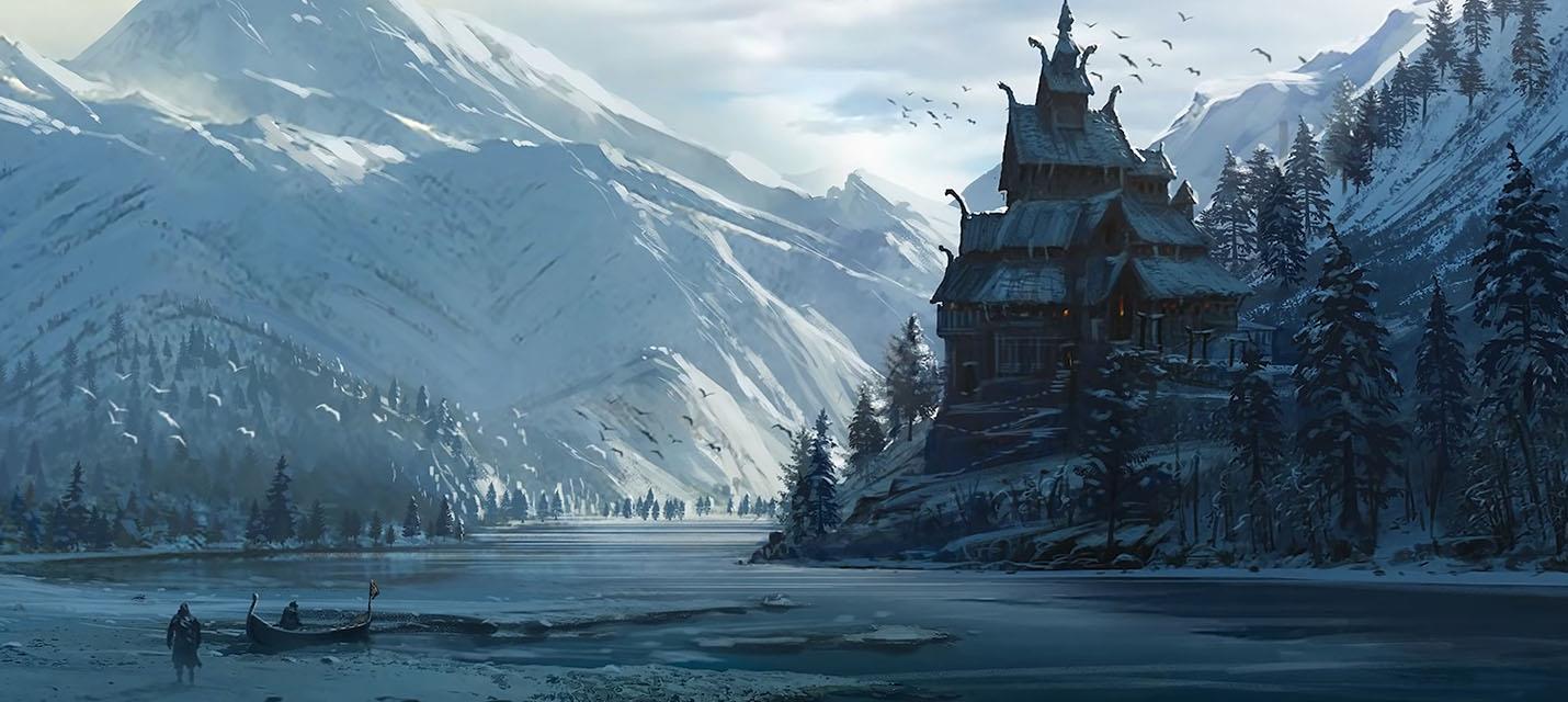 Бескрайние просторы и снега на новых концепт-артах  Assassin’s Creed: Valhalla