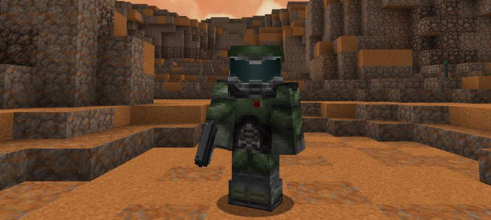 Новый геймплейный отрезок Doomed: Demons of the Nether, фанатского демейка DOOM в Minecraft