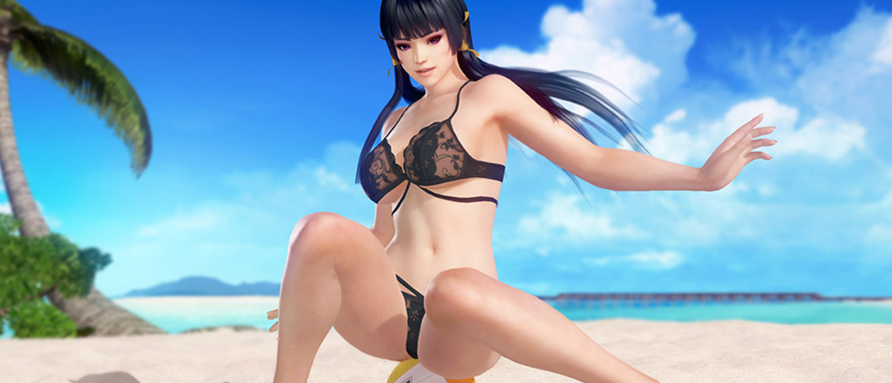 Скриншоты героинь фапабельного симулятора Dead or Alive Xtreme 3 в бонусных нярядах