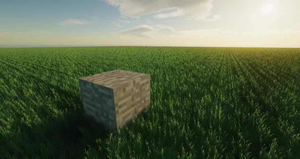 Моддер создал для MInecraft ресурспак с реалистичной травой