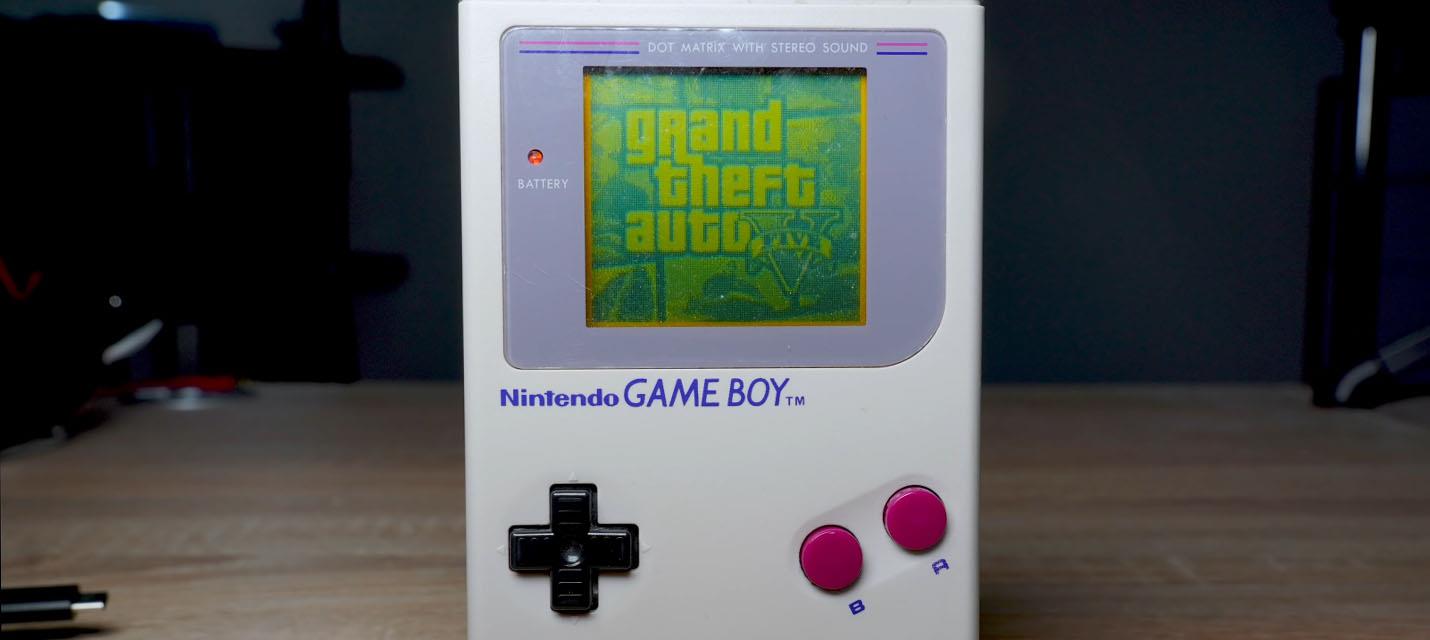Программист запустил Grand Theft Auto V на стареньком Game Boy