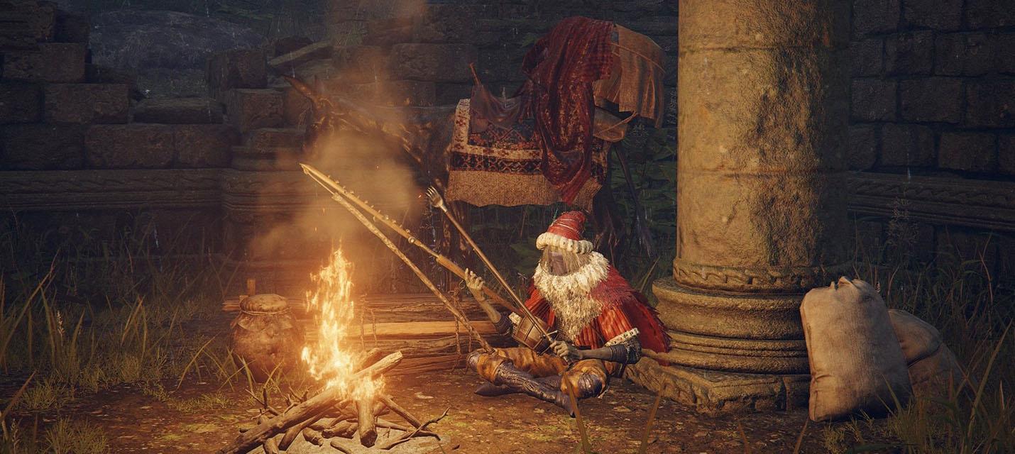 FromSoftware детально анимировали пальцы кочевника-торговца в Elden Ring — он играет на инструменте весьма убедительно