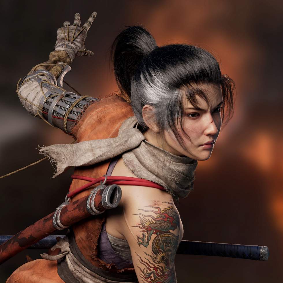 Леди Волчица — художник создал женскую версию главного героя Sekiro: S