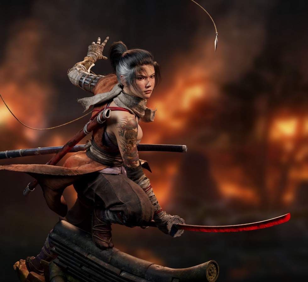 Леди Волчица — художник создал женскую версию главного героя Sekiro: S