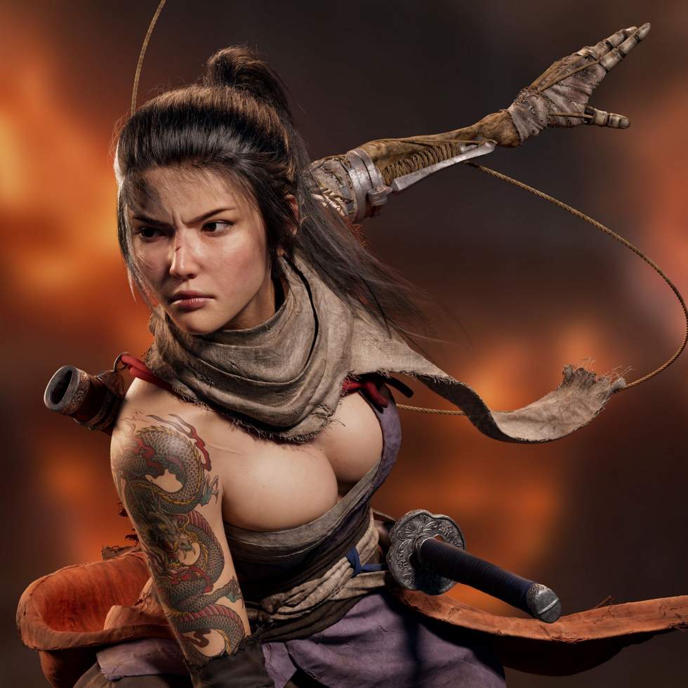 Леди Волчица — художник создал женскую версию главного героя Sekiro: S