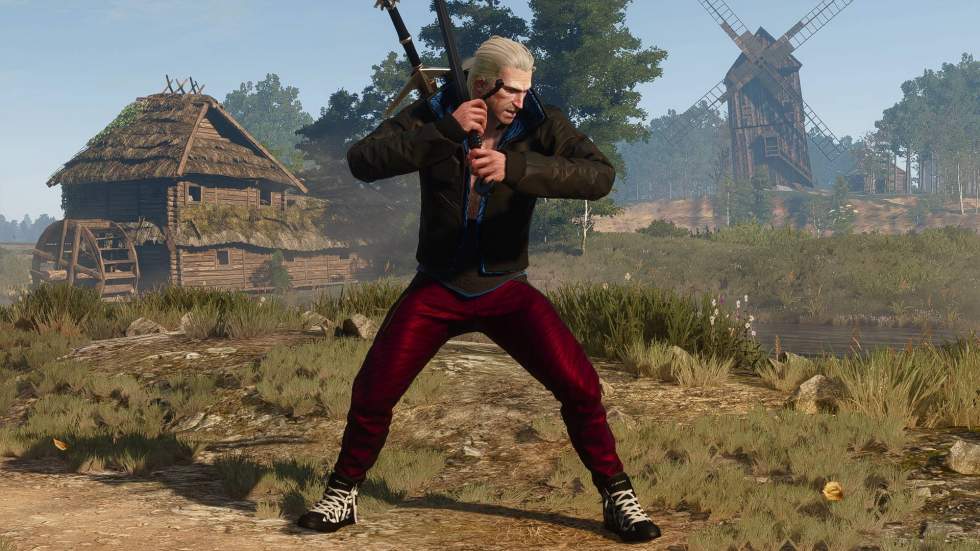 Для Геральта из The Witcher 3 восстановили костюм в стиле Cyberpunk 20