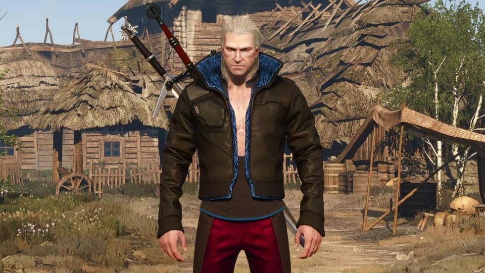 Для Геральта из The Witcher 3 восстановили костюм в стиле Cyberpunk 20