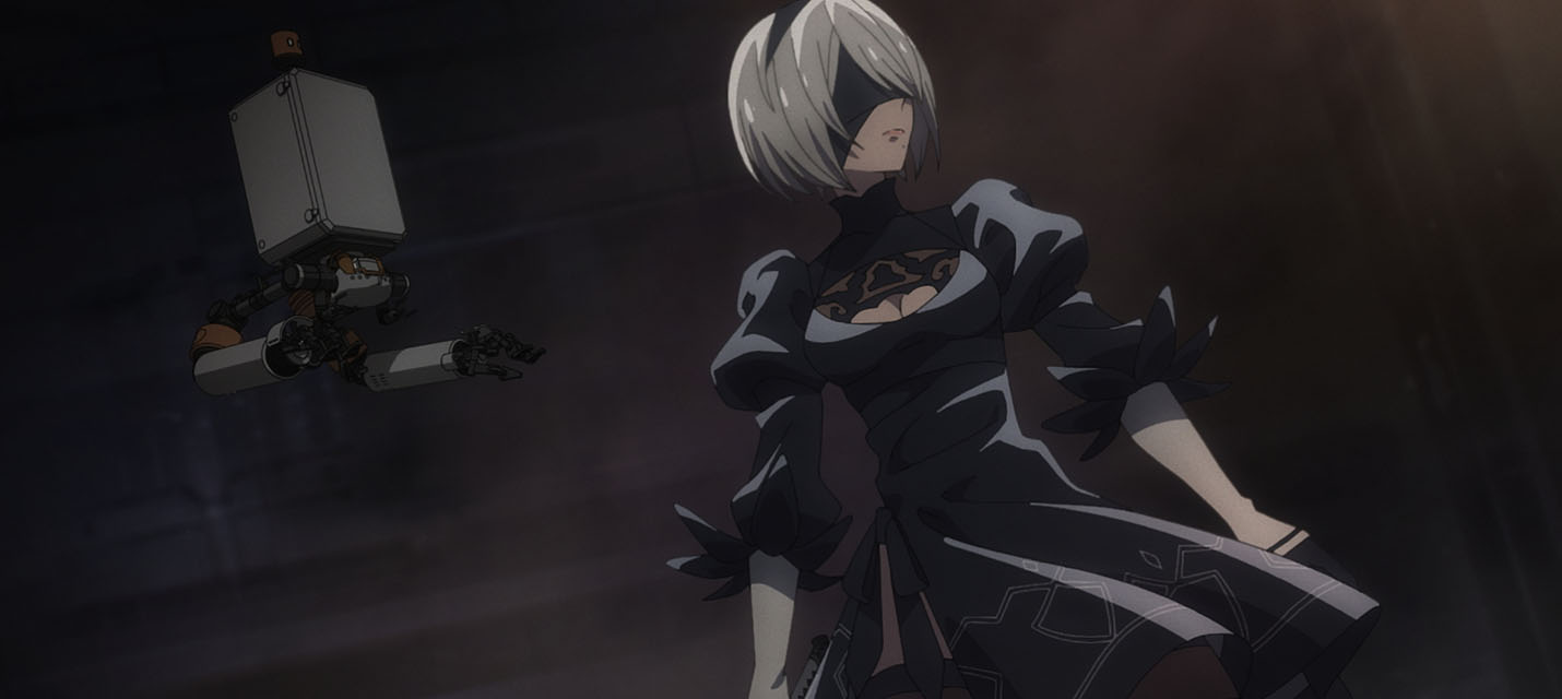 Некоторые сцены из аниме Nier: Automata Ver1.1a в точности копируют аналогичные из игры