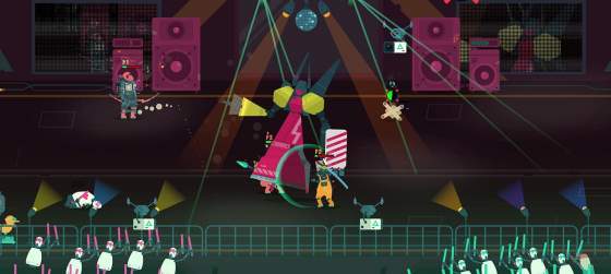 Геймеплейный трейлер кооперативного экшена PixelJunk Scrappers Deluxe про команду мусорщиков в кибергороде