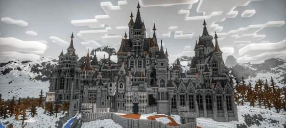 В Minecraft построили замок Леди Димитреску из Resident Evil: Village
