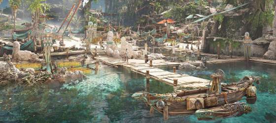 Несколько новых скриншотов Horizon Forbidden West: Burning Shores и арт нового компаньона