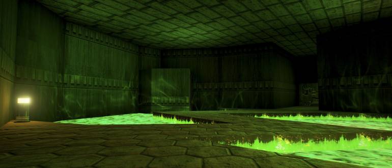 Вот так выглядит первый уровень из классического DOOM на Unreal Engine 4