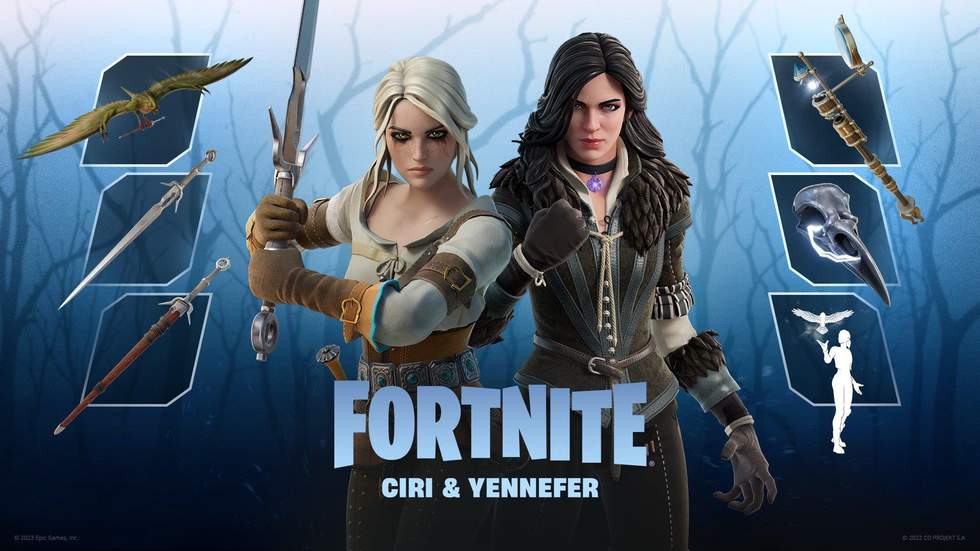 В Fortnite добавят Цири, Йеннифер и Василиск