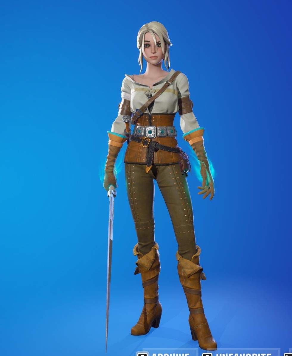 В Fortnite добавят Цири, Йеннифер и Василиск