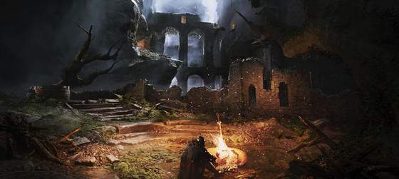 Художник воссоздал Храм Огня из Dark Souls на Unreal Engine 5