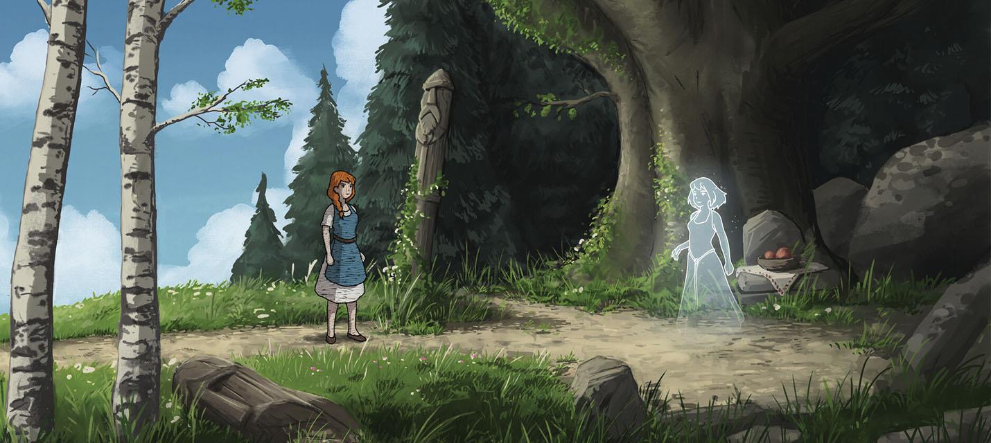 Геймплейный трейлер вышитого платформера Scarlet Deer Inn