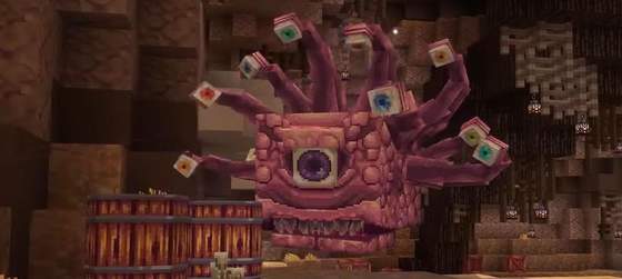 Для Minecraft вышло дополнение Dungeons and Dragons с бехолдерами, мимиками