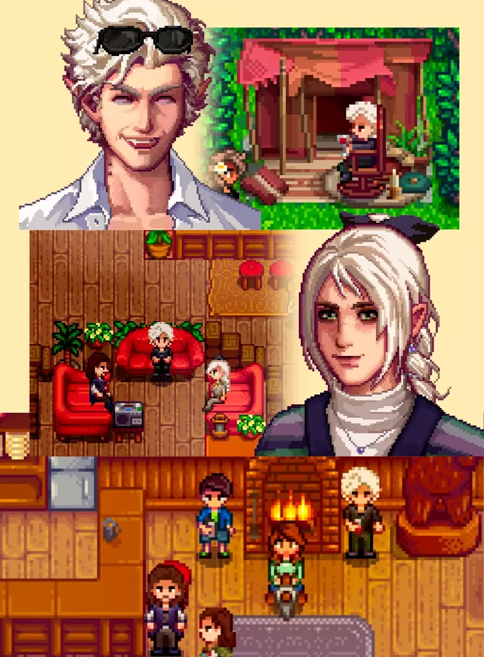 Персонажи фанатского кроссовера Stardew Valley и Baldur's Gate 3 получ Персонажи фанатского кроссовера Stardew Valley и Baldur's Gate 3 получ