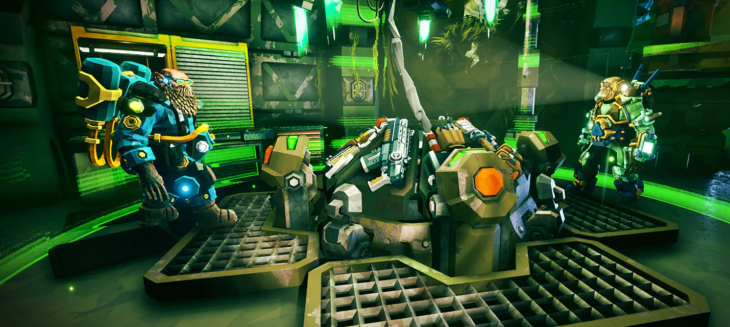 Геймплей кооперативного роуглайк-экшена Deep Rock Galactic: Rogue Core