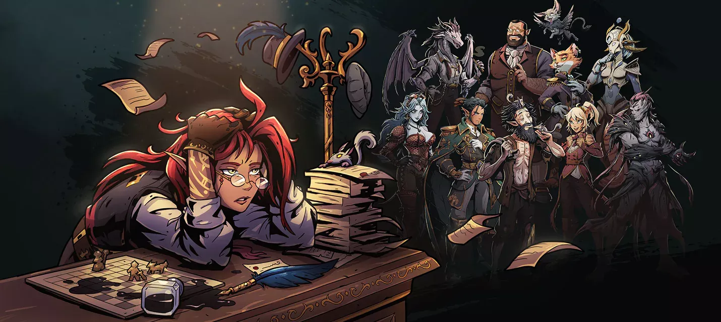 Ledgerbound — тактическое RPG о бухгалтерии, бессмертных противниках и борьбе за повышение