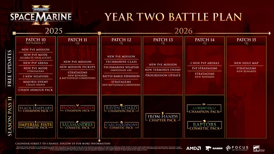 Warhammer 40K: Space Marine 2 получит новый класс и режимы с началом второго года поддержки — старт 4 сентября