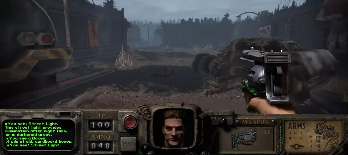 Расширенный геймплей Fallout Bakersfield — ретро-шутера в стиле DOOM