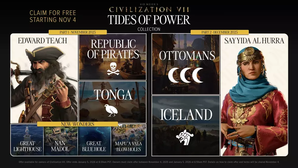 В Civilization 7 появятся пираты и «мощные» тайлы океана