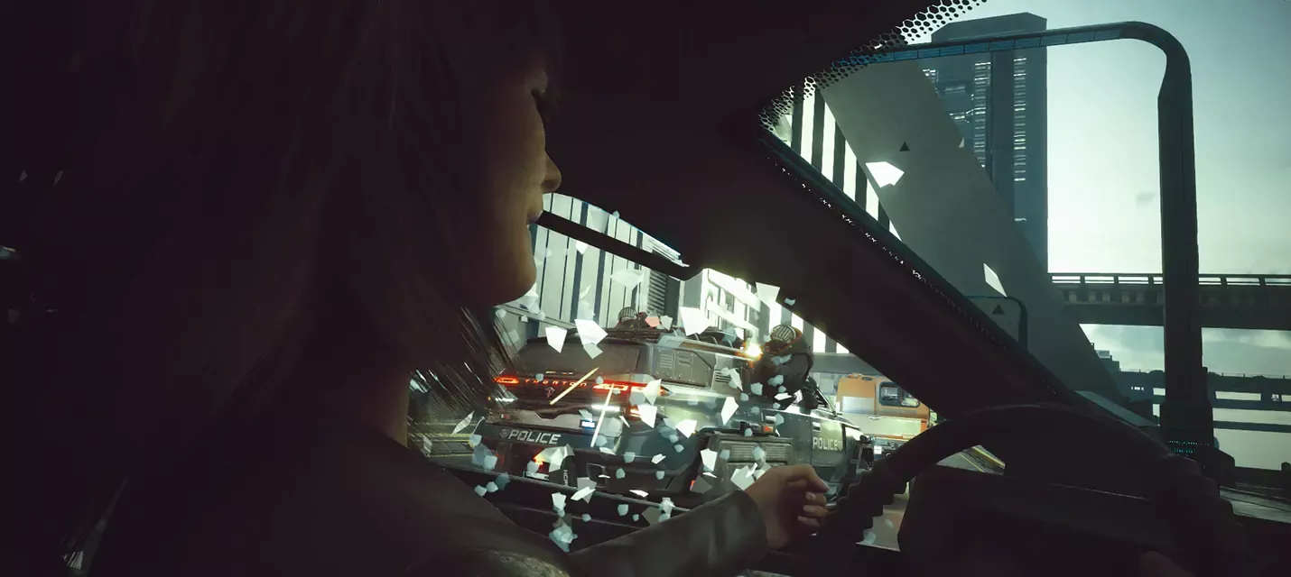 В Cyberpunk 2077 попробовали разнообразить и оживить городской трафик