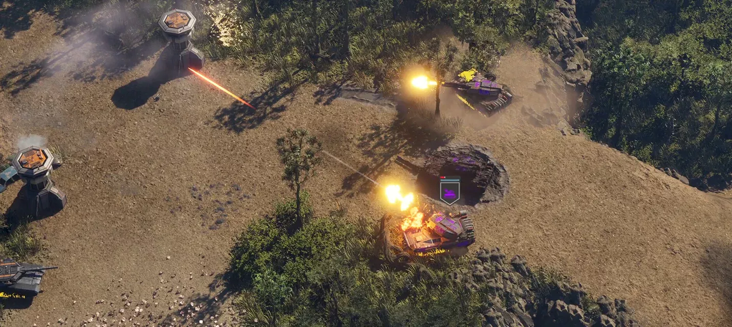 Первый геймплей классической RTS Defcon Zero