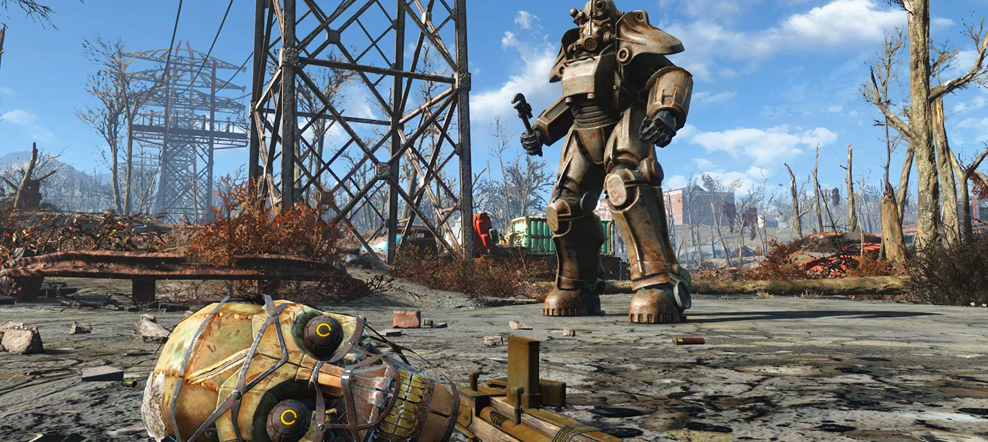 Оказывается, при ношении силовой брони в Fallout 4 оружие незаметно увеличивают в размерах